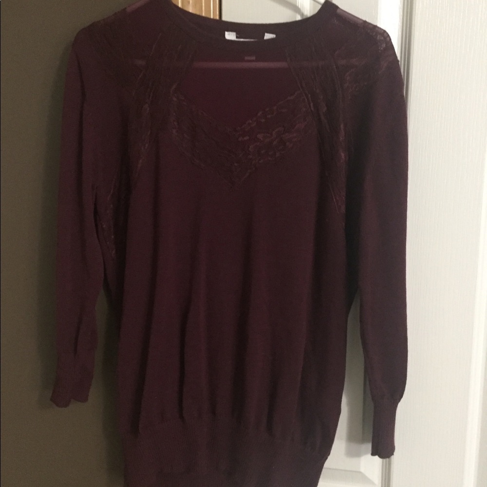 Purple sweater with detail
